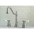 thumbnail image 2 of Kingston Brass KS1998BPL Robinet de Lavabo à Large Diffusion avec Bonde en Laiton, SN, 2 of 4