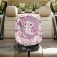 thumbnail image 7 of KUIFORTI Car Seat Sun Shade Cover Baby Car Seat Cover Blocks Out Heat & Sun, Keep Your Baby's Carseat at a Cooler Temperature, Kawaii Axolotl, 7 of 7
