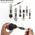 thumbnail image 2 of Stainless Steel Magnetic Measuring Spoons Set with Leveler, Stackable Metal Tablespoon Measure Spoon for Baking, Cups and Spoon Set Kitchen Gadgets Apartment Essentials Fits in Spice Jars, 2 of 8