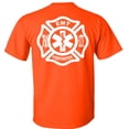 thumbnail image 3 of Fair Game Firefighter EMT T-Shirt Fire/EMT Graphic Tee-Orange-M, 3 of 5
