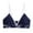 Navy, variant on Bralettes for Women Athletic Lightly Lined Triangle Bralette Wireless Sports Bra for Women