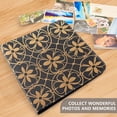 thumbnail image 4 of FORMRS 3 Ring Photo Album 4"x6" Self Adhesive Large Capacity PU Leather Cover, Classic Floral, 4 of 8