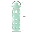 thumbnail image 4 of Lifefactory Water Bottle with Active Flip Cap and Protective Silicone Sleeve Mint 22 oz., 4 of 6