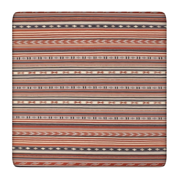 Elastic Edge Boho Floral Tablecloth 36x36 Inch for Card Tables Kitchen Dinettes and Outdoor Settings