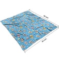 thumbnail image 4 of Blue Skull Floral Pattern Blanket,Comfortable Soft Lamb Wool Throw Blanket,All Season,Warm Lightweight Blankets for Sofa Bed Couch Living Room Chair,50"x60", 4 of 4