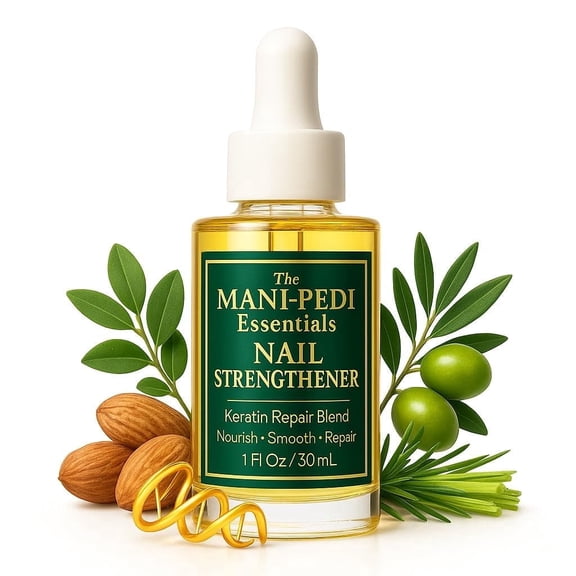 The Mani Pedi Essentials Nail Conditioning Oil – 1 Fl Oz | Lightweight Nail & Cuticle Care Oil | Non-Greasy Daily Nail Care