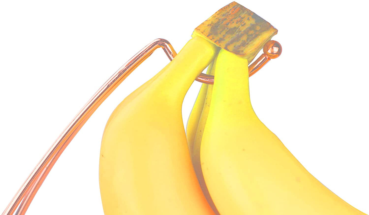ROSYLINE,Fruit Basket Banana Holder Elegant Fruit Bowl with Banana Tree Hanger Chrome Finish