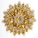 thumbnail image 1 of 11 cm de diamantes de imitación de cristal para ropa de mujer, adornos de piedras preciosas amarillas brillantes hechos a mano, 1 of 8
