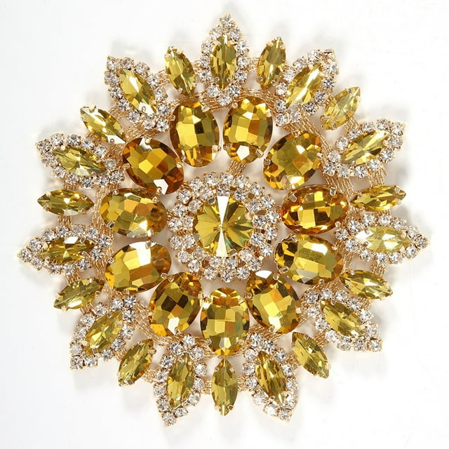 Broche de diamantes de imitación de cristal Decoración de boda ANGGREK