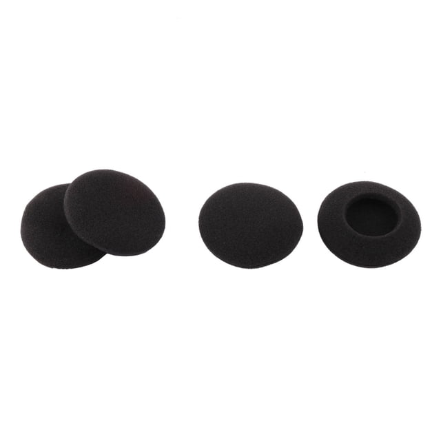Unique Bargains Sponge Earphone Headset Foam Covers Cushions Pad Protector 4.5cm Dia Black 4 PCS