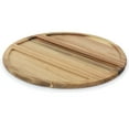 thumbnail image 3 of Gibson Elite Gracious Dining 4 Piece Fine Ceramic Sectional Tray Set with Acacia Wood Base, 3 of 3