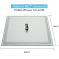 thumbnail image 5 of 16" Square Rain Shower Head - 304 Stainless Steel High Pressure Showerhead with Air Energy Tech (Brushed Nickel), 5 of 5