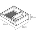 thumbnail image 2 of Lavadero 55 cm CON PILETA DERECHA kit Z GRIS granito VERSAPLAS LD55B12Z, 2 of 10