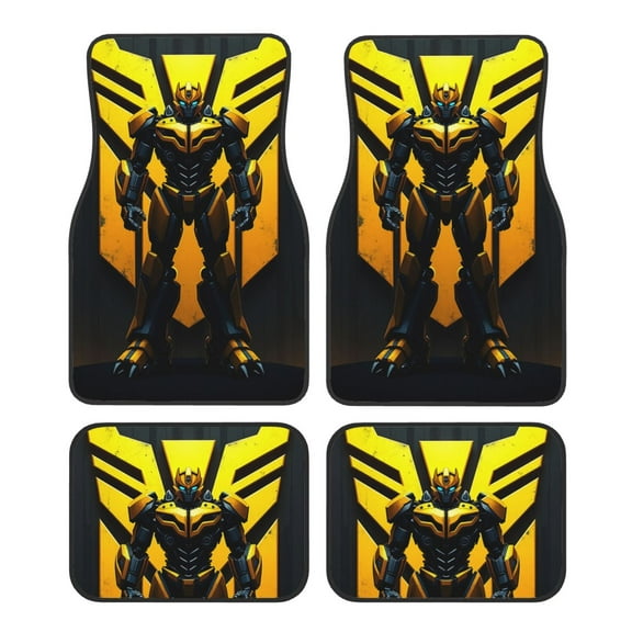 Transformers Car Floor Mats Carpet 4 Piece Set Protection Auto Foot Carpet Universal Fit For Suv, Vans, Sedans, Trucks