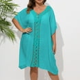 thumbnail image 4 of Beach Cover Up Swim Suits for Women 2025 Stylish Plus Size Pullover Viscose Swimwear Cover-Up for Women - Comfortable Mid-Length Sleeve Dress for Versatile Wear, 4 of 6