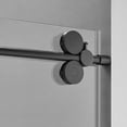 thumbnail image 2 of Serene Valley 56 x 74 Inch Big Roller Sliding Shower Door, Matte Black, 2 of 8