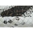 thumbnail image 2 of New Hairon 5x8 Leather Handmade Brown and Ivory Area Rug, Hand Stitched Genuine Luxury Leather Rug | LR8, 2 of 7