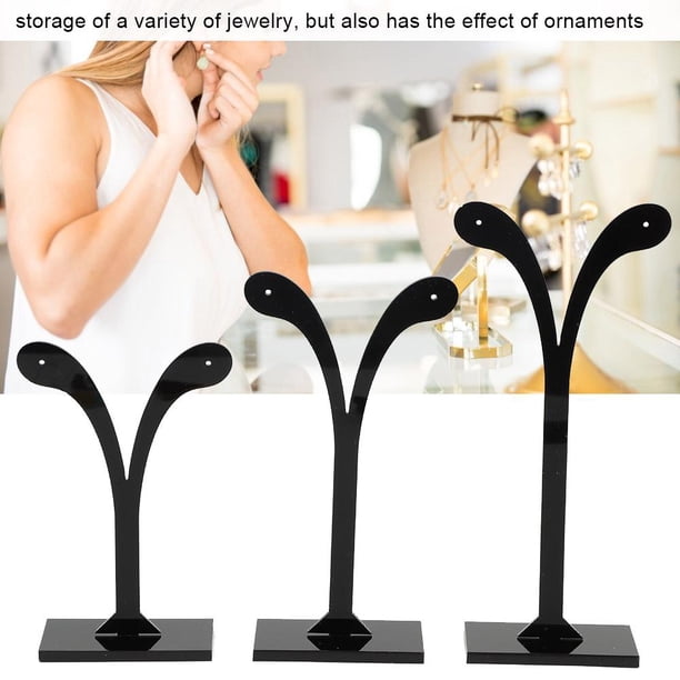 Soporte de exhibición de joyería, exhibidor de aretes de 3 Piezas Soporte de Perno, cuelga y aro Soporte de Pendientes Organizador de Almacenamiento de Joyas Regalo Ideal para Sus Amigos(2#) Ecomeon no