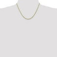 thumbnail image 5 of Solid 14K Yellow Gold 2.7mm Extra Light Diamond-cut Rope with Lobster Lock Chain - 18", 5 of 8