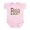 Petal Pink, variant on CafePress - Fancy Face Infant Bodysuit - Baby Light Bodysuit, Size Newborn - 24 Months