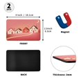 thumbnail image 2 of Moon and House 2 Pack 4x2.5 Inch Magnetic Stickers Thick and Strong for Fridge Dishwasher Teaching, 2 of 5