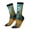 3 Black, variant on Impressionist Village Sky Crew Socks for Men & Women, Breathable Casual Athletic Ankle Socks