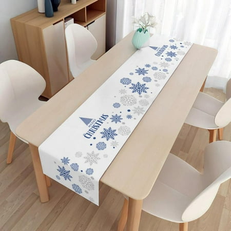 

Autmor Christmas Table Runner Decoration - Buffalo Plaid Dwarfs Christmas Trees Pattern Winter Seasonal Xmas Holiday Kitchen Dining Table Runners