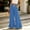 33# Blue, variant on Wide Leg Palazzo Pants for Women Summer Boho Smocked High Waisted Ruffle Hem Beach Flowy Pants Cropped Trousers Gaucho Petite Pull On Pants White L