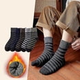 thumbnail image 3 of 5pair Winter Thick Socks Men Super Thicker Solid Sock Striped Merino Wool Rabbit Socks Against Cold Snow Russia Winter Warm Sock, 3 of 5