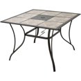 Mainstays Heritage Park 40" Tiled Patio Dining Table