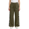 thumbnail image 1 of Womens Wide Leg Pants Print Pants Elastic Waist Drawstring Baggy Pant Soft Streetwear Trousers Sky Blue XXL, 1 of 4