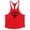 Red, variant on Mens Tank Top Muscle Summer Exercise Deep Thin Shoulder Strap Tees Casual Running Belt Training Breathable Vests Black L