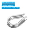 thumbnail image 4 of Unique Bargains M2 Stainless Steel Thimble, 60 Pack Wire Rope Thimbles for 1/16' Wire Rope, 4 of 6
