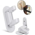 thumbnail image 2 of Kids Handle Door Lever Lock Baby Safety Door Handle Locks Latches Child Proof Locks With 3m Adhesive For Kids Toddler Safety(2pcs, White), 2 of 5