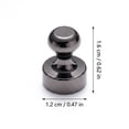 thumbnail image 2 of 16PCS magnets for whiteboard, strong magnets and fridge magnets, 0.62in whiteboard magnets, essential office supplies, Silver, 2 of 6