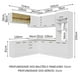 thumbnail image 3 of Cocina Integral de Esquina 459cm Madesa Agata Blanco, 3 of 5