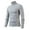 Grey, variant on Krdevn Men's Warm High Collar Thermal Underwear Men Basic Plain T Shirt Blouse Pullover Long Sleeve Top,S