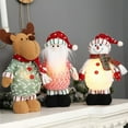 thumbnail image 3 of Kearding Muñeco Gnomo, colgante de Navidad, decoración navideña alegre y luminosa, múltiples patrones, decoraciones para el hogar, accesorios para Kits de decoración para fiestas Patrón de ciervo, 3 of 6
