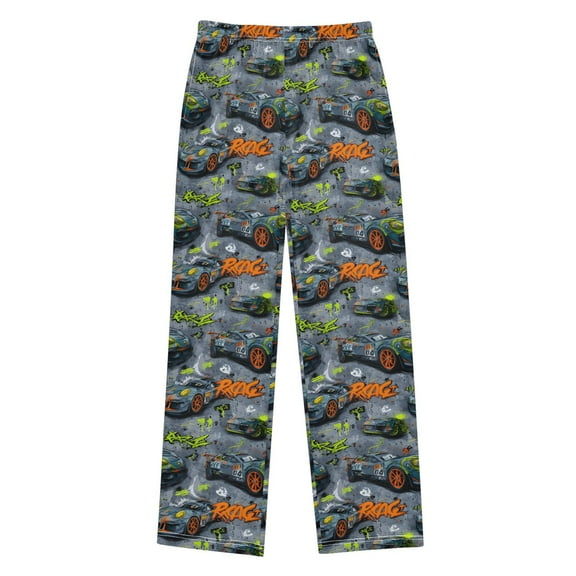 joogoo Car Racing Cartoon Pajama Pants Pj Bottoms Sleepwear Lounge L