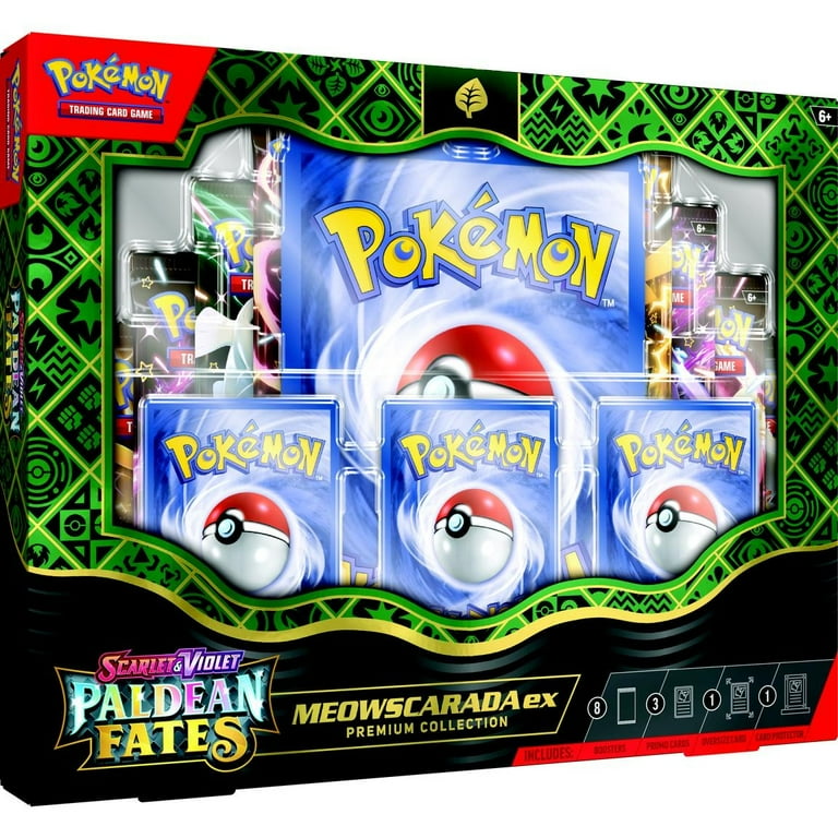 pokemon trading card game paldean fates pokemon ex premium collection Amazon.com: Pokemon TCG: Paldean Fates Great Tusk ex & Iron Threads ex  Premium Collection main image 1