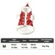 thumbnail image 3 of Ropa para Perros Pequeños, Otoño E Invierno, Camiseta para Cachorros, Poliéster Rojo y Verde, Pajarita, Atuendo Festivo Informal para Perros Salchicha, Chihuahua, Caniche, Taza de Té | Ropa Transpira, 3 of 6
