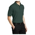 thumbnail image 4 of Mafoose Male Silk Touch Polo Men Extended T-Shirts Dark Green L, 4 of 7