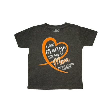 

Inktastic I Wear Orange for my Mom Multiple Sclerosis Awareness Gift Toddler Boy or Toddler Girl T-Shirt