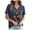 B2-Navy, variant on CAUYDY Women's Fall Halloween V Neck Shirt Lady Graphic Tee Short Sleeve Vintage Funny Family Party Matching Casual Holiday Tops Spooky Season Tee Orange Sizes 3XL