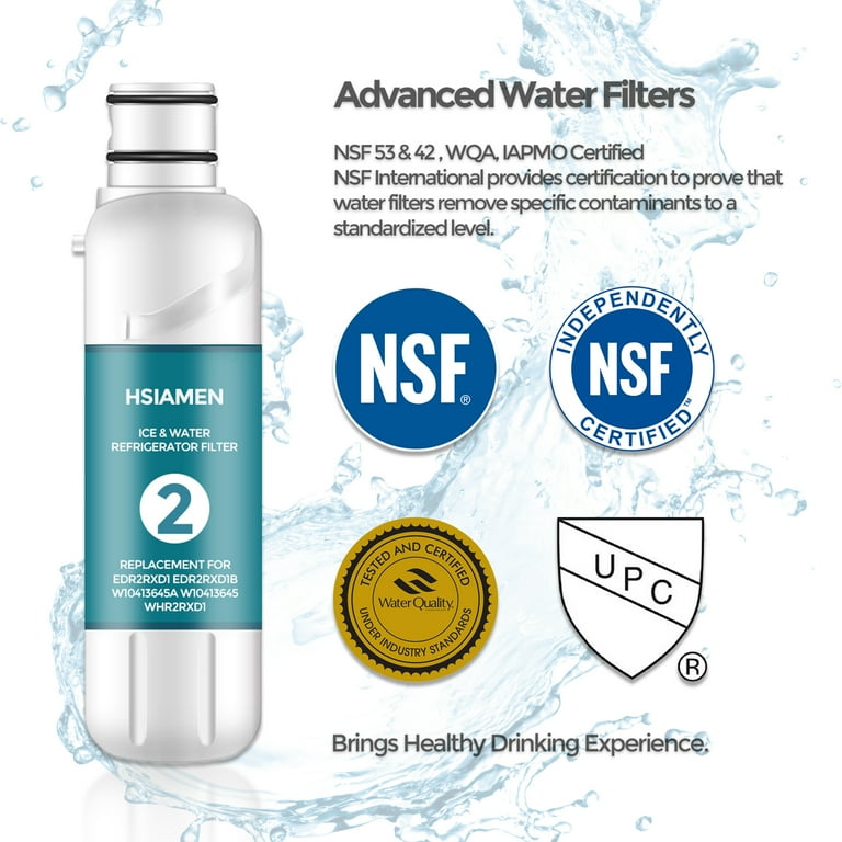 EDR2RXD1 2-Pack Water Filter Replacement Compatible with