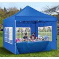 thumbnail image 5 of HOTEEL 10x10 Heavy Duty Canopy Tent with 4 Sidewalls,Pop up Commercial Gazebo, Waterproof Outdoor Tents with Roller Bag, Blue, 5 of 10