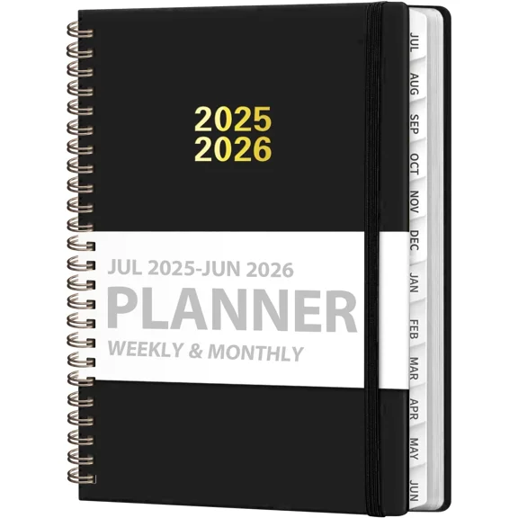 Planner 2025-2026 Weekly And Monthly Calendar Notebook A5 (6.3" X 8.5")