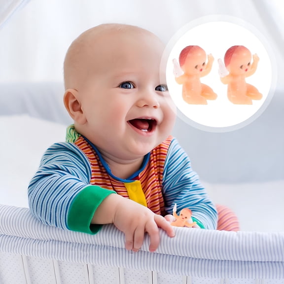 BESTSKY 20Pcs Little Plastic Babies for Baby Shower Party Favors 1.10X0.98X0.98in