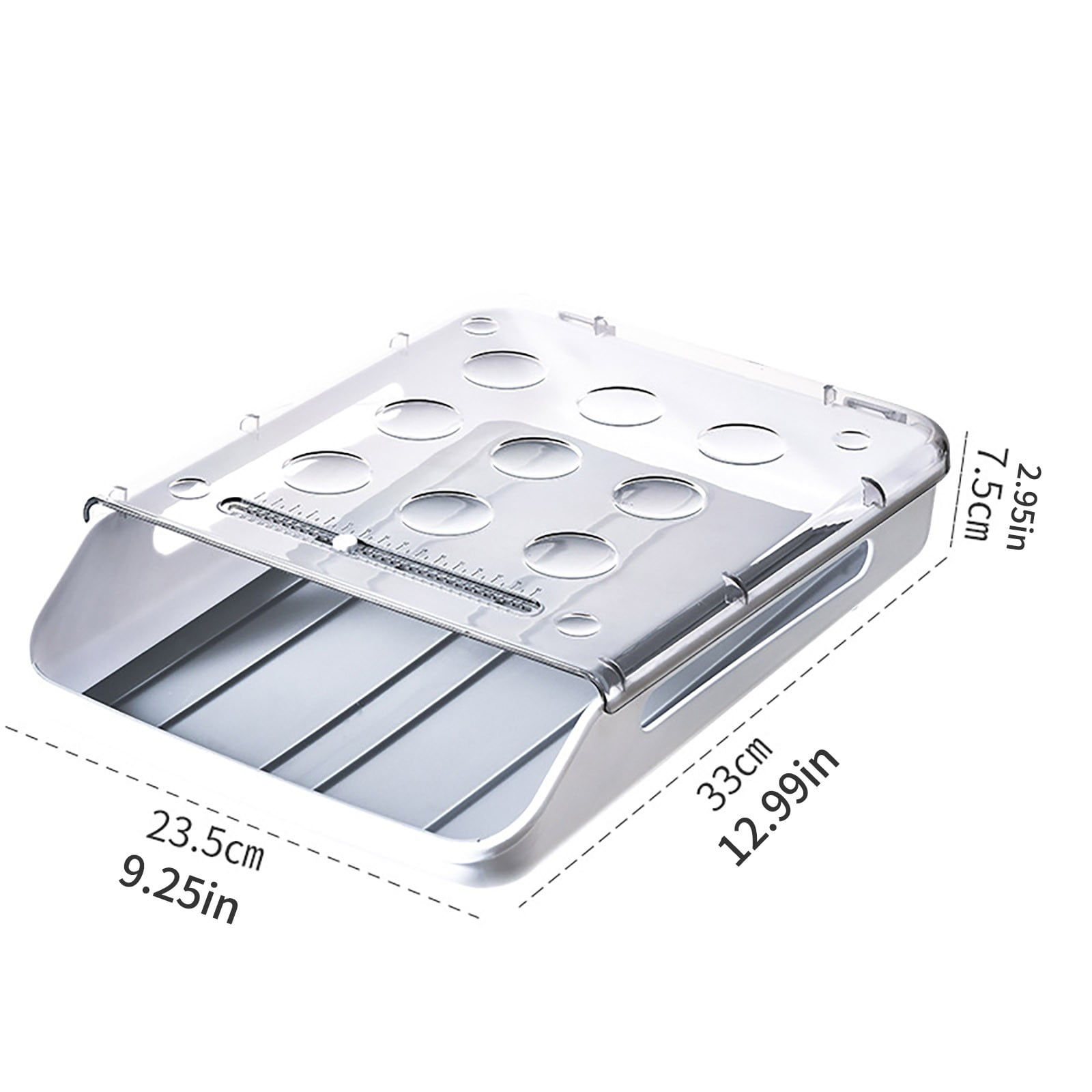 Egg Preservation Box Storage Rack,Fall Proof Household Transparent Kitchen Storage Tray Shelf