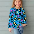thumbnail image 2 of AJTQTH Cute Leopard Shirts for Kids Boys Girls Casual Long Sleeve Round Neck Graphic T-Shirts Trendy Soft Comfy Pullover Sweatshirts Tops Mulitcolor#06 5-6 Years, 2 of 6
